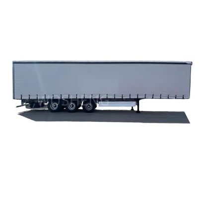 OTTC 3 essieux 40ft 45ft rideau blanc côté glissant camion semi-remorque pour le marché russe