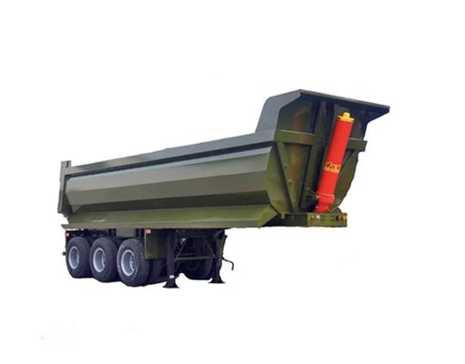 Trailers de camions 3/4 essieux 60-100 tonnes Trailers à décharge avec train d'atterrissage lourd 28 t