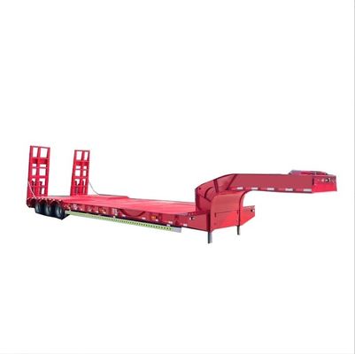 Semi-remorque directe à 4 essieux à 16 roues à lit bas avec charge utile maximale de 30TON/60TON/80TON/100TON