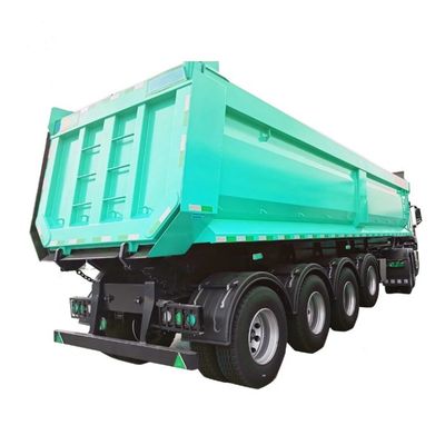 Semi-remorque à décharge arrière hydraulique de 50 à 80 tonnes avec train d'atterrissage lourd de 28 t