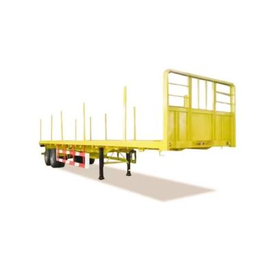 Wosheng Flat Bed Truck Trailer avec 3,5&quot; 90mm King Pin et 28t de train d'atterrissage lourd