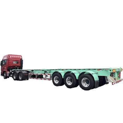 2 axes 3 axes semi-remorque pour le transport de navires-containers en acier de 40 pieds 45 pieds