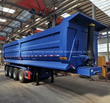 Charge utile maximale 30000 kg Semi-remorque arrière camionne à décharger pour vos besoins