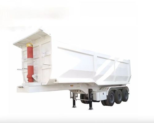 Camion à remorque le plus populaire 3 essieux 40 60 cube remorque arrière à bascule décharge semi-remorques