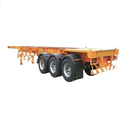 12R22.5*12 pièces 3 essieux Skeleton Semi-remorque 7 Tons Tare Poids 12,85 x 2,61 x 1,55 Mètre