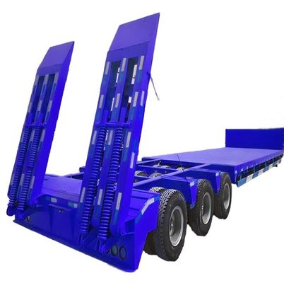 3 essieux de remorque à lit bas 12500/13000/14000/16000x2500/3000x1100/3300 mm Matériau en acier