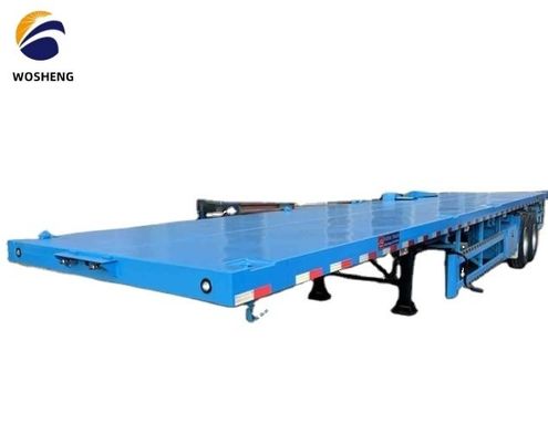 Semi-remorque à 3 essieux à planche avec ressort à feuille 90 w mm*13/16 épaisseur mm*10 couche