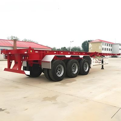 Peinture personnalisée 50 tonnes de remorque à squelette de charge utile pour conteneur de camion