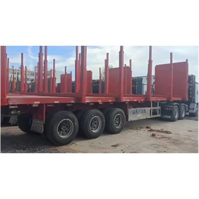 4 essieux WS transport du bois par troncs semi-remorque pour le transport de marchandises en bois