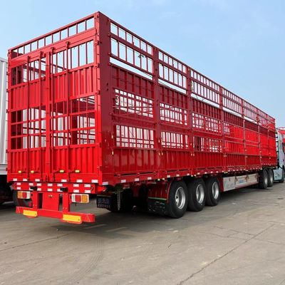 Trailers pour le transport du bétail à trois essieux 20-40 tonnes