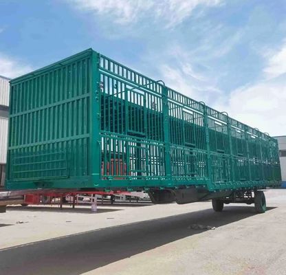 Vente personnalisée 3 essieux 20-40tons haute clôture semi-remorque pour les animaux d'élevage