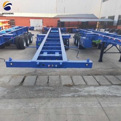 Chassis à châssis extensible en acier Semi-remorque pour conteneur de 20 à 40 pieds