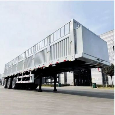 Semi-remorque à 3 axes et 4 axes, remorque pour camions, chargement et clôture pour bétail