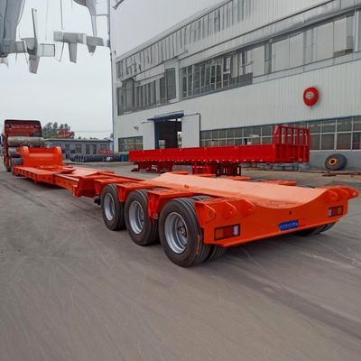 Équipement de transport lourd avec rampe hydraulique de 100 tonnes