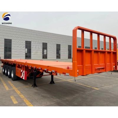 3 axes 4 axes conteneur camion plat semi-remorque pour le transport 20ft 40ft conteneur