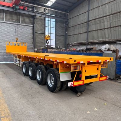 3 axes 4 axes 20 pieds 40 pieds 45 pieds 53 pieds conteneur camion à plat semi-remorque remorque à lit plat