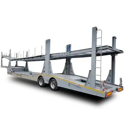 Partie chaude 2 essieux 3 essieux Double pont Voiture de transport Semi-remorque 16690 x 2700 x 3000mm