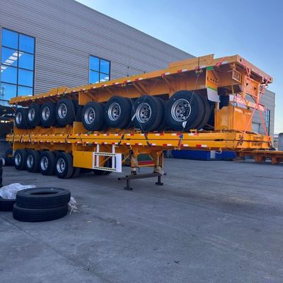 Semi-remorque à poutre Q345b pour le transport de 50 à 70 tonnes de fret 12500x2500x1600-3100 mm