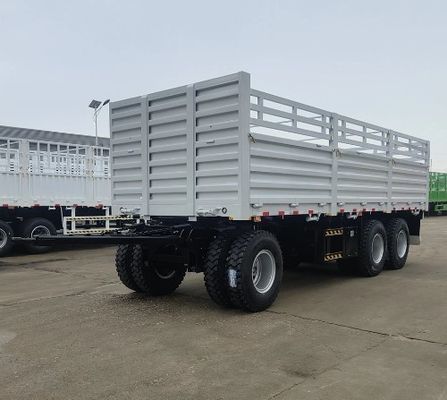 3 traction d'essieu Dolly Full Truck Trailer avec clôture de piquet à la demande du client