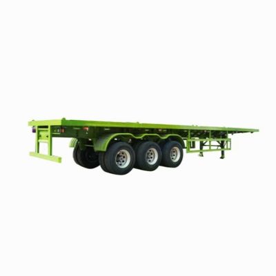 Camion à conteneurs à plat à semi-remorque avec verrouillage réglable 12500x2500x1600-3100mm