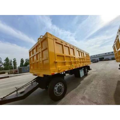 WOSHENG 2 axes transport de marchandises Full Trailer avec barre de tirage et demande du client