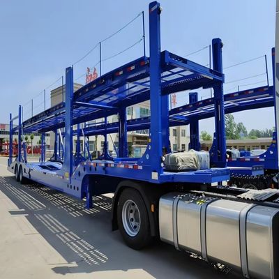 Charge utile maximale 30000 kg Semi-remorques à deux étages en acier pour le transport de camions