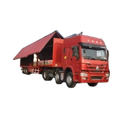Wosheng 30/40tons Logistique Vans à aile étendue Semi-remorque Système de freinage double ligne WABCO