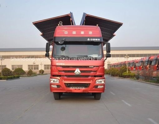 Wosheng 30/40tons Logistique Vans à aile étendue Semi-remorque Système de freinage double ligne WABCO
