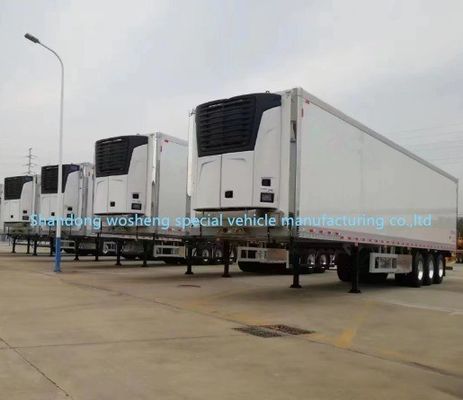 Réfrigérateur congélateur semi-remorques sur mesure avec des essieux 13T/16T de Wosheng