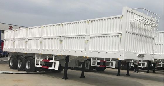 Bonne exportation 13m 3 semi-remorque à paroi latérale à axe avec charge utile élevée et matériau en acier