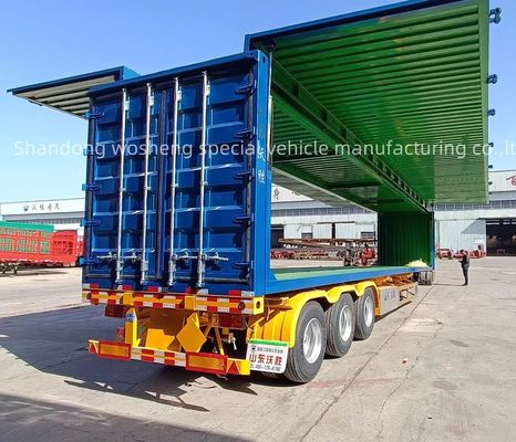 King Pin 90 3,5&quot; JOST/Other Wosheng 3 Axle 30/40T Logistique Semi-remorque à volets