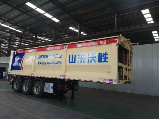 Wosheng Dernier modèle de semi-remorque à décharge arrière avec système de freinage de soupape relais Wabco RE 6