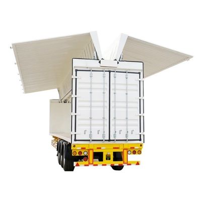 BPW/FUWA 3 axes logistique fourgonnette sèche type fourgonnette fermée semi-remorque à la demande du client
