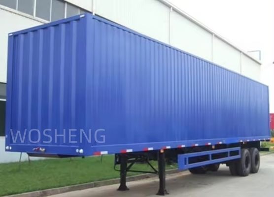 Personnalisé Wosheng 3 essieux 40ft 45ft rideau latéral semi-remorque avec PVC bâche imperméable