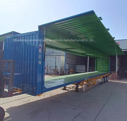 Trailers à deux côtés à ailes ouvertes, camions de transport, semi-remorques pour la logistique