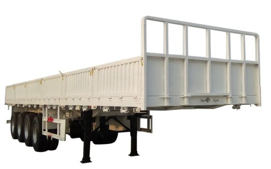 Semi-remorque de camion avec paroi latérale amovible et conception polyvalente