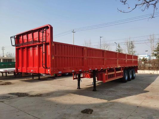 Matériau d'acier 40 tonnes type clôture Cargo plat camion camion Tailer Semi-remorque à paroi latérale