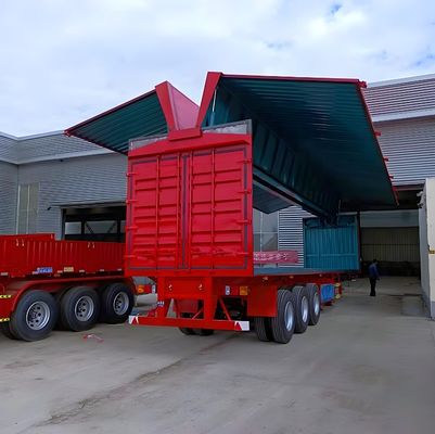 Couleur personnalisable 40 tonnes Van Semi-remorque avec 12 roues et 40 pieds de longueur
