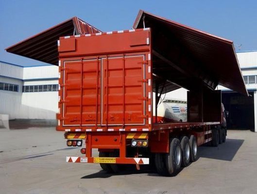 Couleur personnalisable 40 tonnes Van Semi-remorque avec 12 roues et 40 pieds de longueur