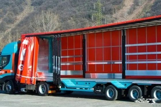 Semi-remorque à rideau latéral sur mesure Wosheng 3 avec système de freinage WABCO à double ligne