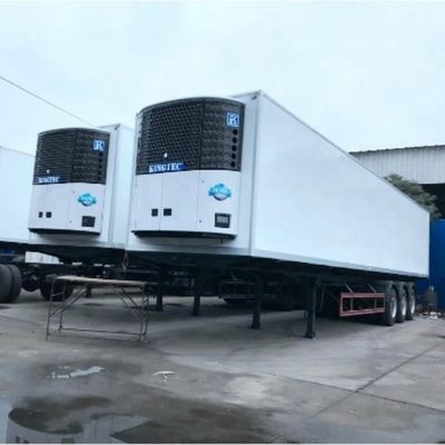40 tonnes 3 essieux 13 M remorque en acier pour congélation à froid fruits de mer légumes Viande/crème glacée