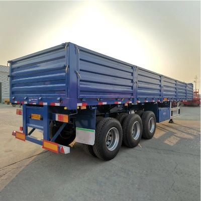 40 tonnes 60 tonnes 80 tonnes 100 tonnes semi-remorque à trois essieux avec paroi latérale avec taille personnalisable