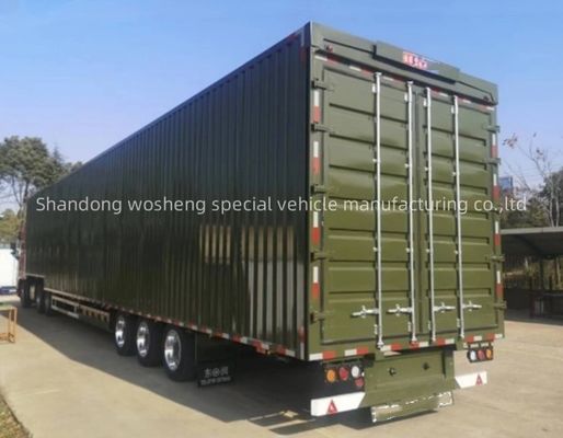 Système de suspension mécanique/aérodynamique Vans à aile ouverte pour semi-remorques de camions