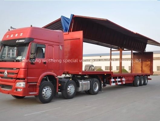 Système de suspension mécanique/aérodynamique Vans à aile ouverte pour semi-remorques de camions