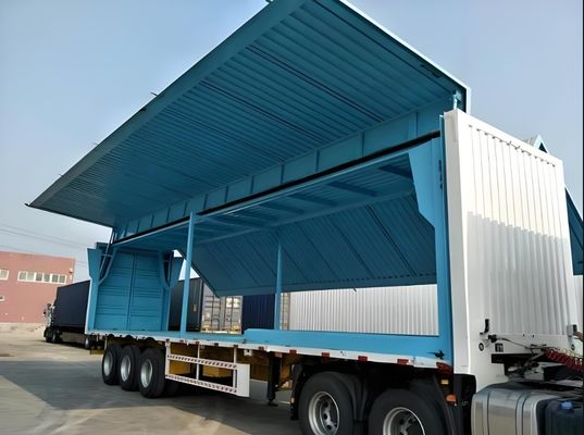 Système de suspension mécanique/aérodynamique Vans à aile ouverte pour semi-remorques de camions