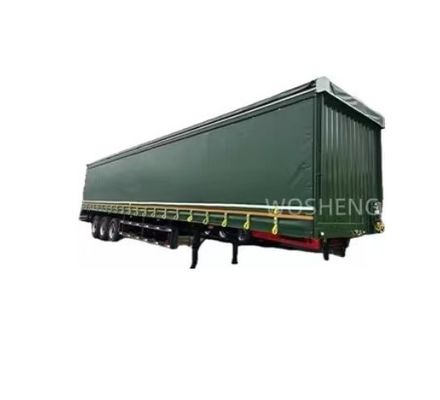 BPW/FUWA Axle 3 Axles 40ft 45ft Semi-remorque à rideau en PVC avec rideau latéral