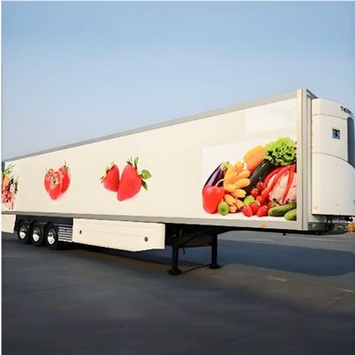 Semi-remorque réfrigérée à 3 essieux 45 pieds pour semi-camion réfrigérateur congélateur