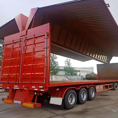 Pneus 12R22.5 12 unités Semi-remorque logistique en acier avec envergure d'ouverture