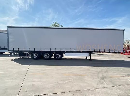 40 tonnes Max. Charge utile Tri-essieux boîte de chargement fermée semi-remorque avec rideau latéral personnalisable