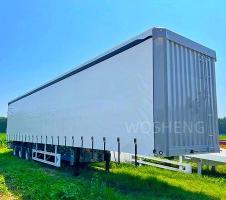 Container de rideau latéral de bâche de 53 pieds semi-remorque personnalisable pour boissons et légumes